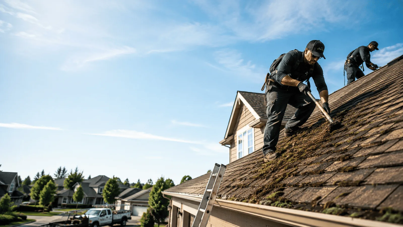 Roof Moss Removal in Dewitt, MI near me